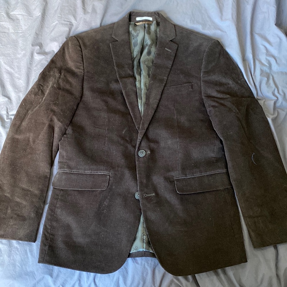 Bar III Slim Fit Corduroy Blazer - 36S